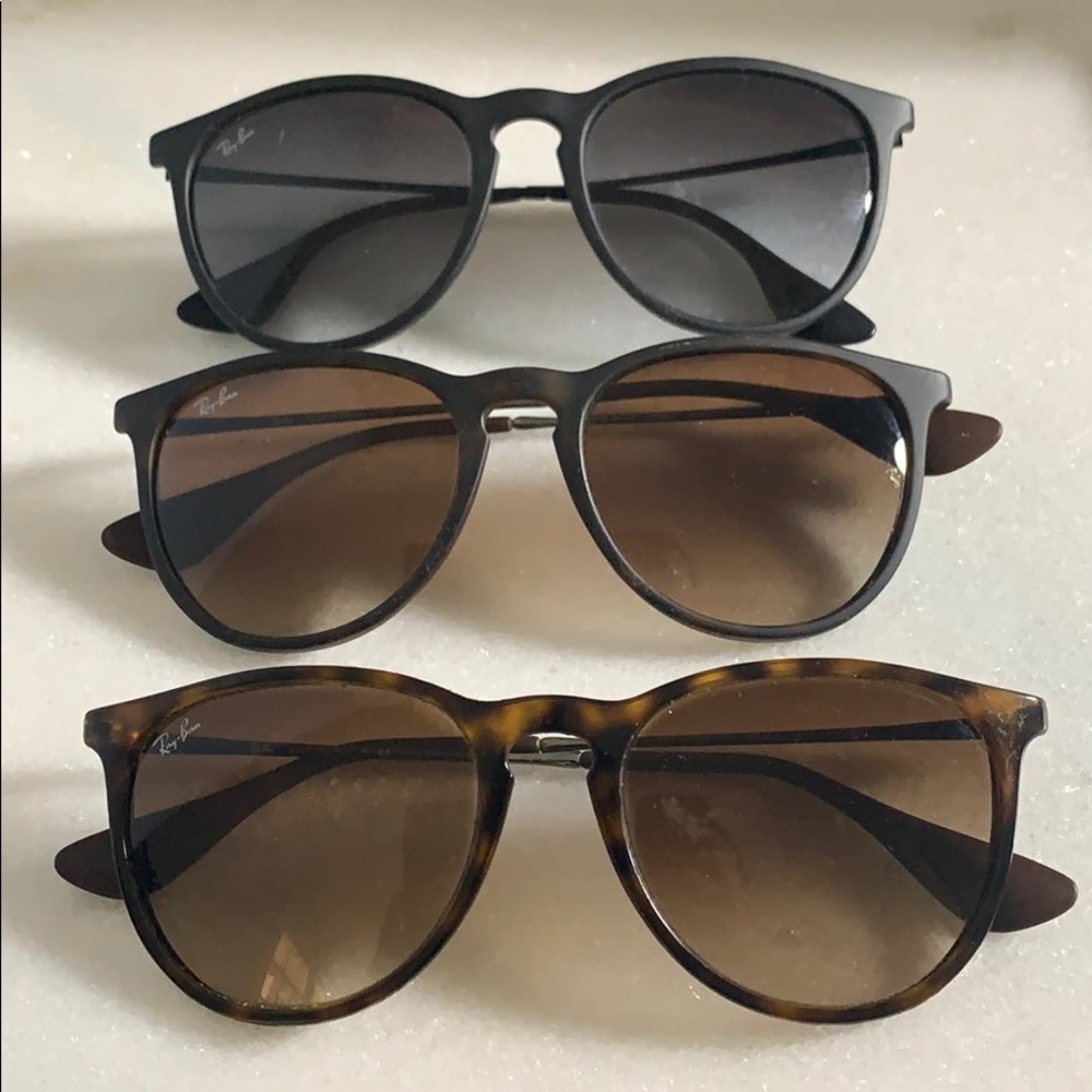 Lot of 3 Ray-Ban Erika.